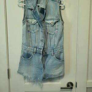 One Peice Jean Romper